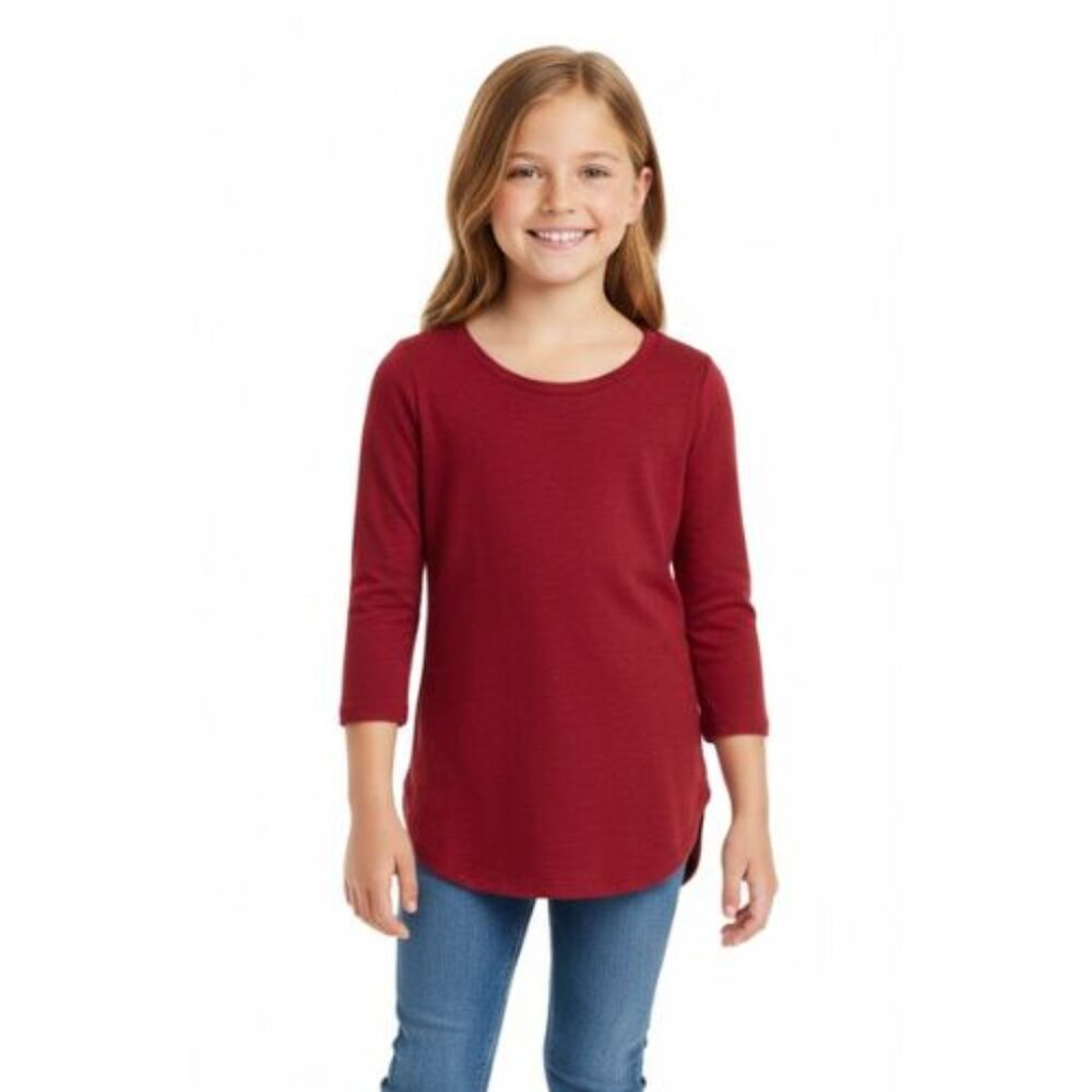 Old Navy Children Large Vibrant Red Long Sleeve Shirt Yop Sweater Stetchy